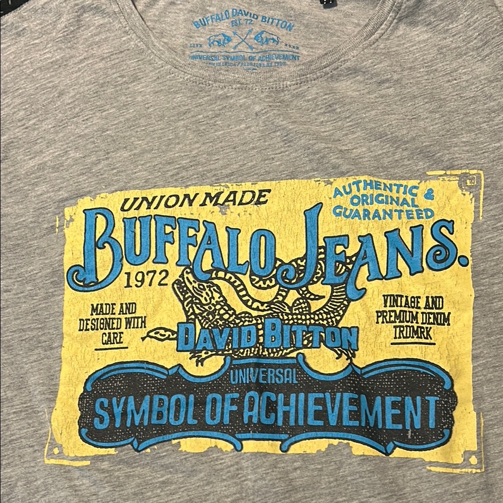 Buffalo Jeans Graphic Gray T-Shirt